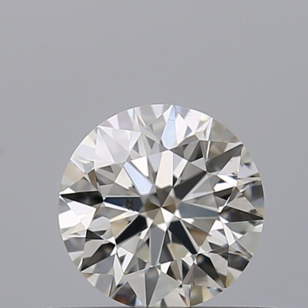 0.55 Carat Diamant Naturel de taille Brillant, Couleur I, Pureté SI1