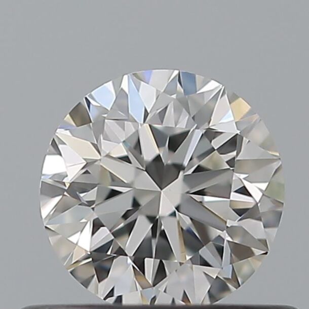 0.5 Carat Natural Diamond, Round Cut, Color G, Clarity VVS2