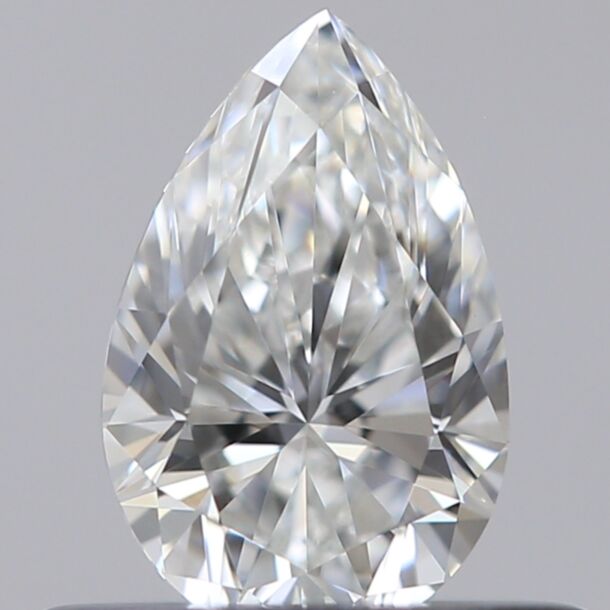 0.4 Karaat Natuurlijke Diamant met een Peer vorm, Kleur G, Zuiverheid VVS1
