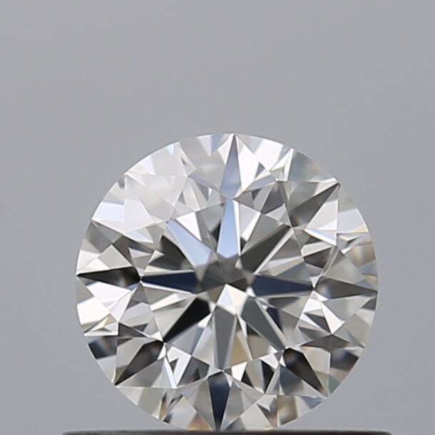 0.61 Karat Natürlicher Diamant Im Brillantschliff, Farbe F, Reinheit VVS2