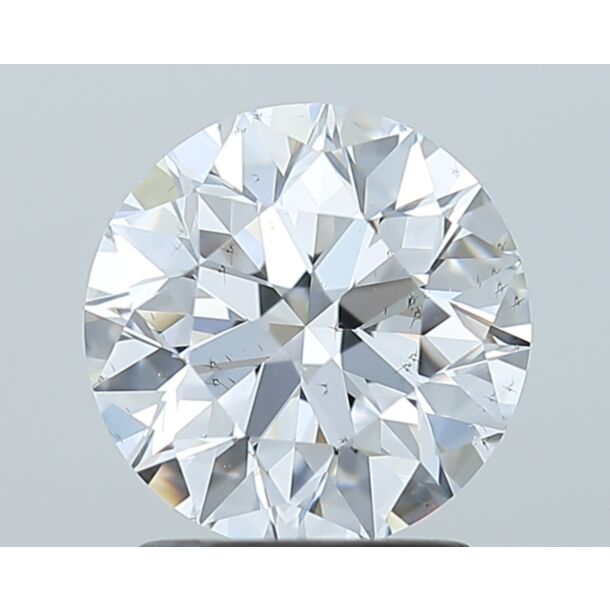 1.7 Carat Natural Diamond, Round Cut, Color D, Clarity SI1