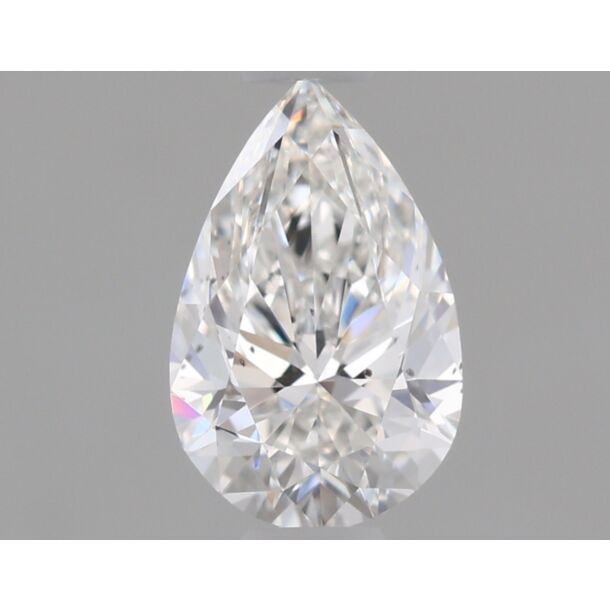 0.5 Carat Natural Diamond, Pear Cut, Color F, Clarity SI1