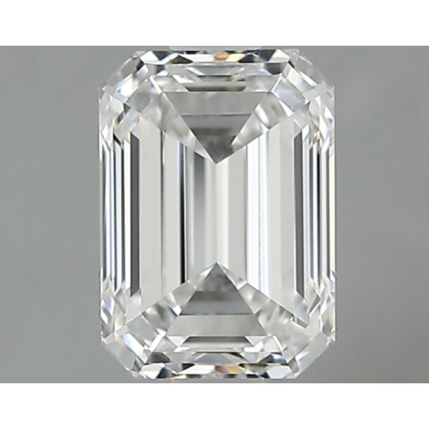 1 Carat Diamant Naturel de taille émeraude, Couleur F, Pureté FL