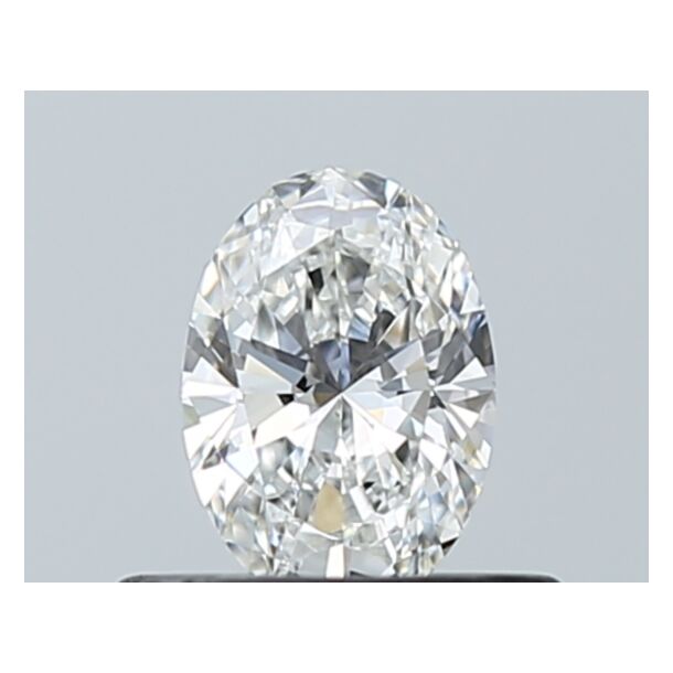 0.37 Carat Natural Diamond, Oval Cut, Color F, Clarity VVS1