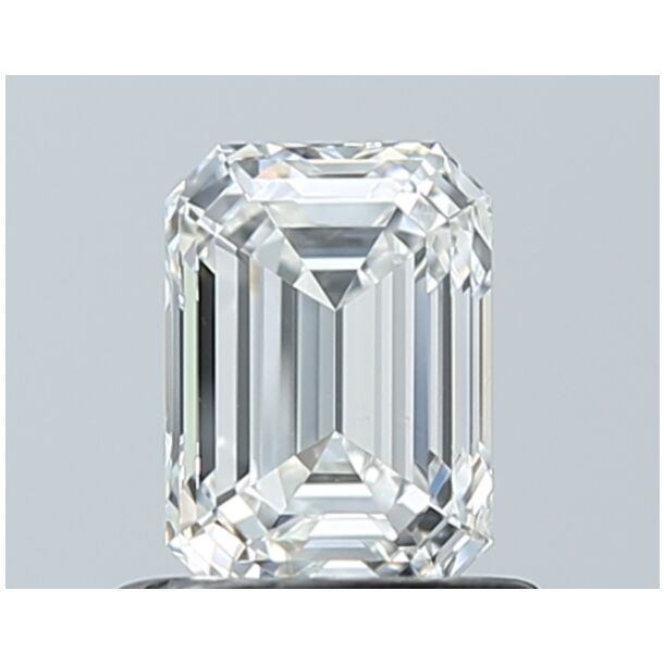 0.76 Carat Natural Diamond, Emerald Cut, Color G, Clarity SI1