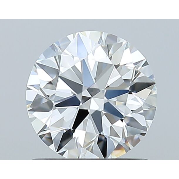 0.91 Carat Natural Diamond, Round Cut, Color F, Clarity IF