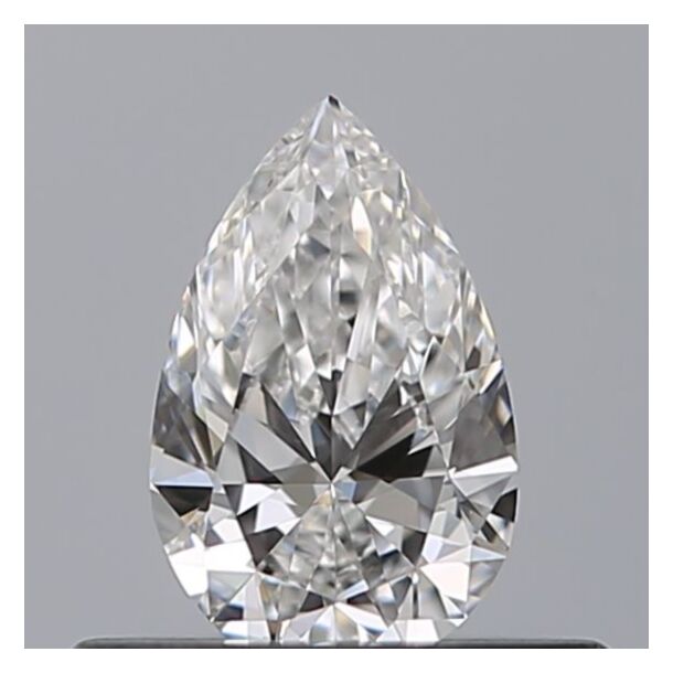 0.3 Karaat Natuurlijke Diamant met een Peer vorm, Kleur D, Zuiverheid VVS1
