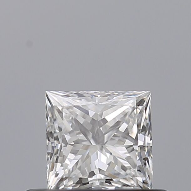 0.38 Carat Diamant Naturel de taille Princesse, Couleur D, Pureté VVS1