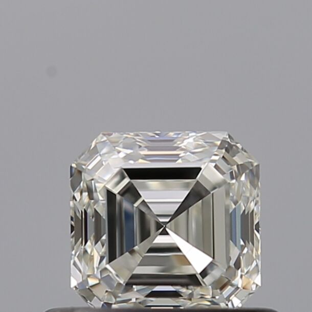 0.5 Carat Natural Diamond, Asscher Cut, Color H, Clarity VVS2