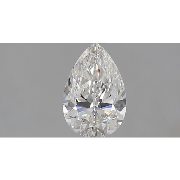 0.57 Carat Diamant Naturel de taille Poire, Couleur G, Pureté IF