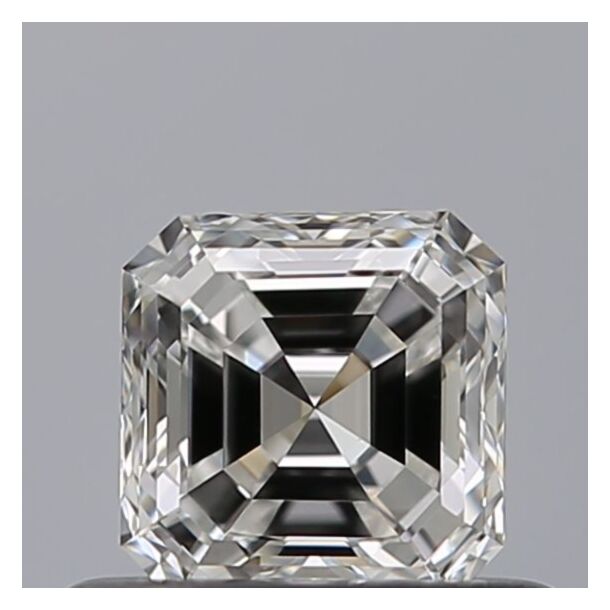 0.5 Carat Natural Diamond, Asscher Cut, Color F, Clarity VVS2