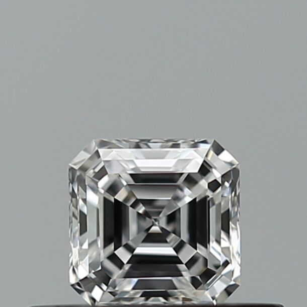0.34 Carat Natural Diamond, Asscher Cut, Color D, Clarity VVS1