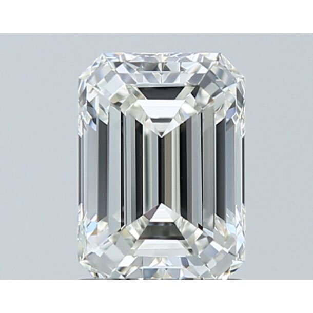 1.5 Carat Diamant Naturel de taille émeraude, Couleur I, Pureté VVS2