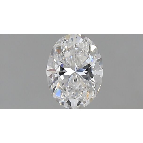 0.5 Karaat Natuurlijke Diamant met een Ovaal vorm, Kleur D, Zuiverheid VS2