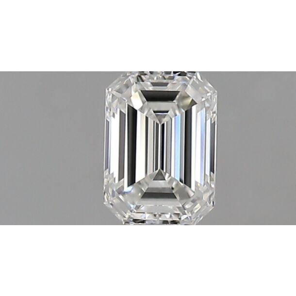 0.52 Carat Diamant Naturel de taille émeraude, Couleur G, Pureté VS1