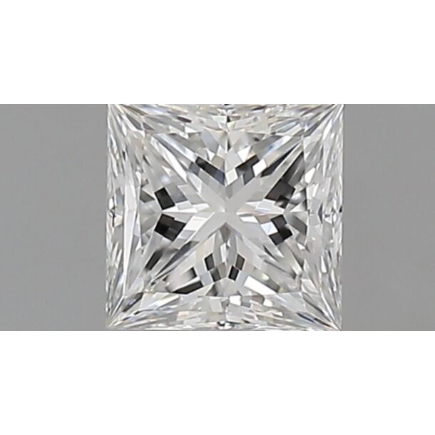 0.51 Carat Diamant Naturel de taille Princesse, Couleur F, Pureté VVS1