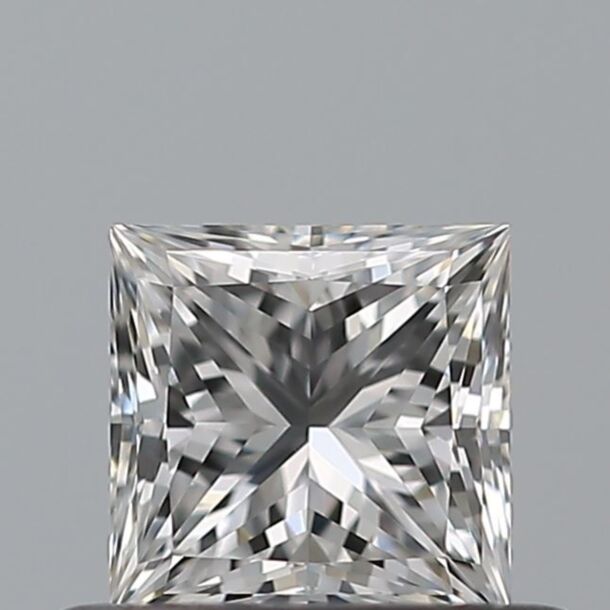 0.4 Carat Diamant Naturel de taille Princesse, Couleur E, Pureté VVS2