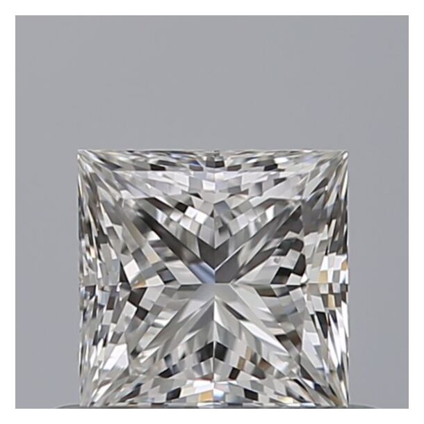 0.53 Carat Diamant Naturel de taille Princesse, Couleur E, Pureté VS2