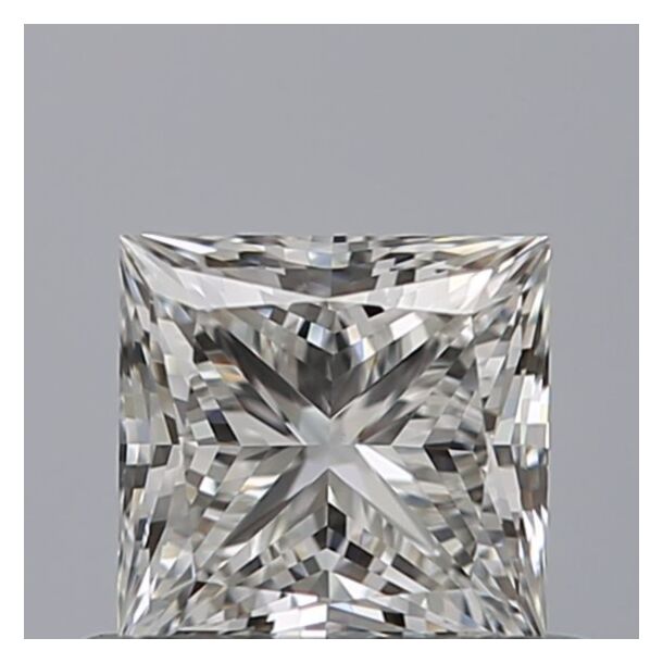 0.56 Carat Natural Diamond, Princess Cut, Color G, Clarity VS1