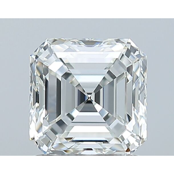1.2 Carat Diamant Naturel de taille Asscher, Couleur G, Pureté VVS2