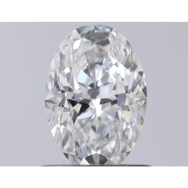 0.7 Carat Diamant Naturel de taille Oval, Couleur D, Pureté VS2