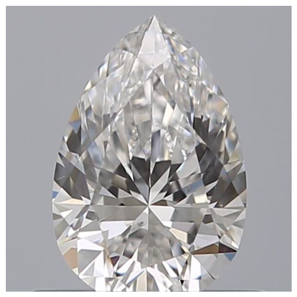 0.51 Karat Natürlicher Diamant Im Tropfenschliff, Farbe D, Reinheit VS2