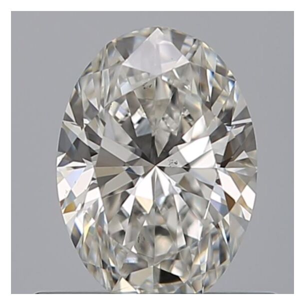 0.52 Karat Natürlicher Diamant Im Ovalschliff, Farbe F, Reinheit SI1