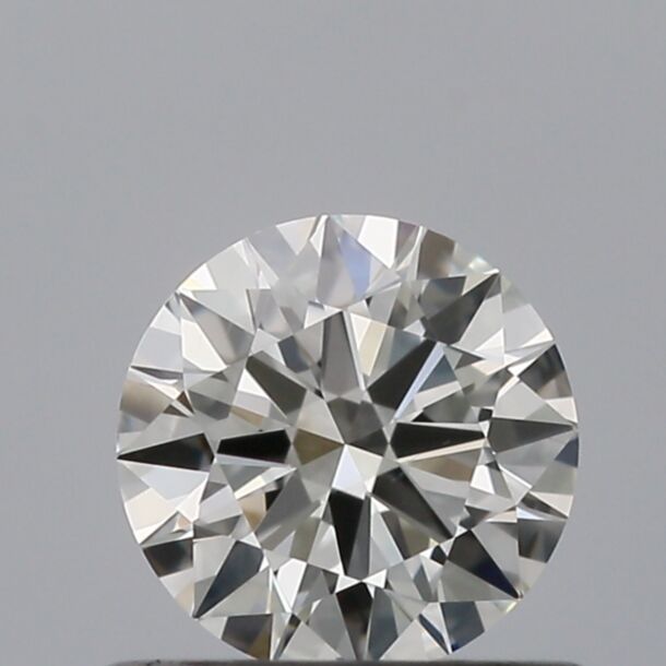 0.51 Carat Natural Diamond, Round Cut, Color I, Clarity VS2