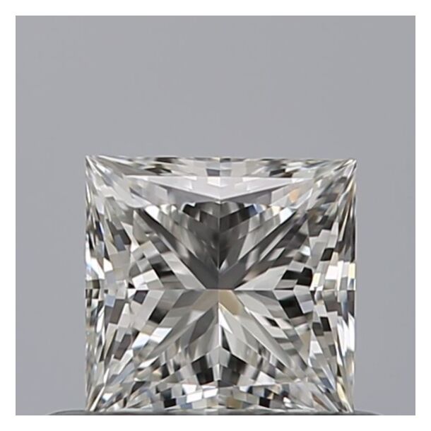 0.5 Carat Natural Diamond, Princess Cut, Color G, Clarity VVS1