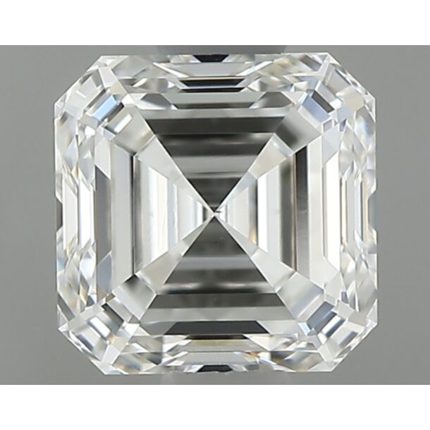 0.82 Carat Diamant Naturel de taille Asscher, Couleur G, Pureté VS2