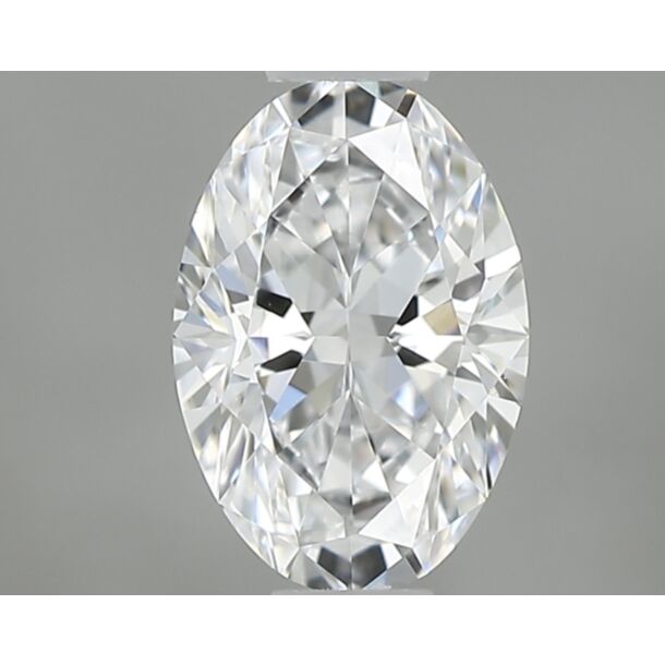 0.4 Carat Natural Diamond, Oval Cut, Color D, Clarity VVS2
