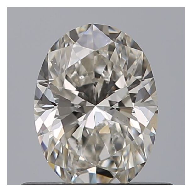 0.5 Carat Natural Diamond, Oval Cut, Color G, Clarity VS2