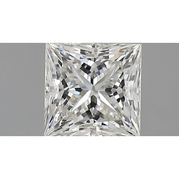 0.83 Carat Natural Diamond, Princess Cut, Color H, Clarity VVS1