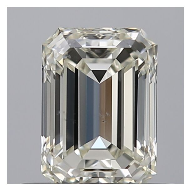 0.7 Carat Natural Diamond, Emerald Cut, Color I, Clarity VS2
