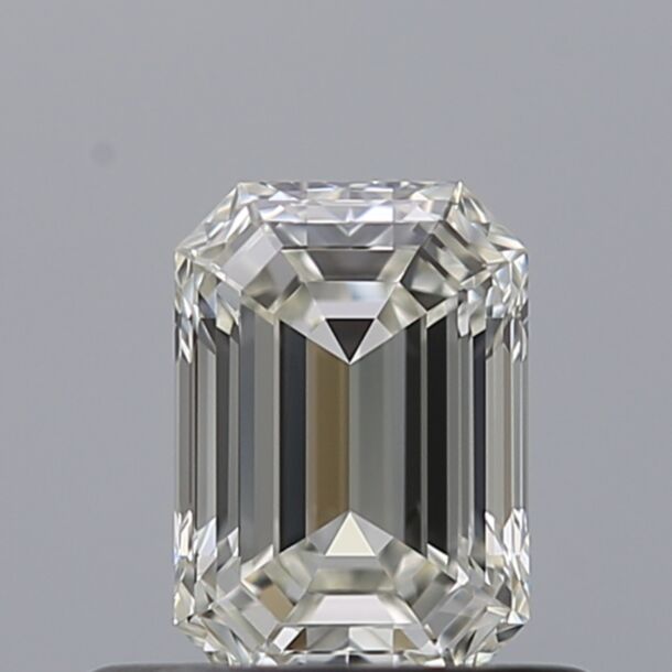 0.51 Karaat Natuurlijke Diamant met een Smaragd vorm, Kleur H, Zuiverheid IF