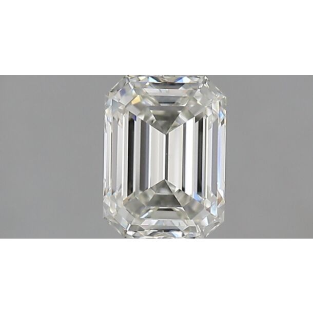 0.9 Carat Natural Diamond, Emerald Cut, Color G, Clarity VS1