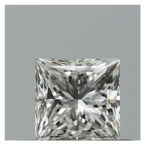 0.4 Carat Natural Diamond, Princess Cut, Color G, Clarity IF