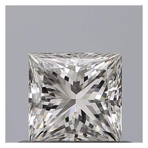0.51 Carat Diamant Naturel de taille Princesse, Couleur G, Pureté IF