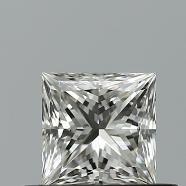 0.51 Carat Diamant Naturel de taille Princesse, Couleur G, Pureté IF