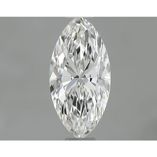 0.4 Carat Diamant Naturel de taille Marquise, Couleur F, Pureté VS1