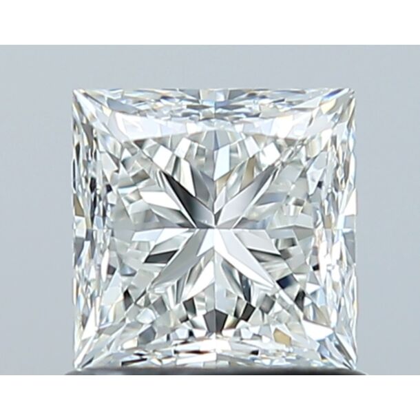 1 Carat Natural Diamond, Princess Cut, Color I, Clarity VS2