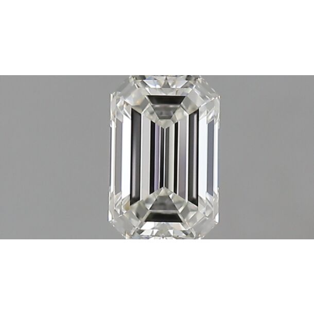 0.73 Karat Natürlicher Diamant Im Smaragdschliff, Farbe G, Reinheit IF