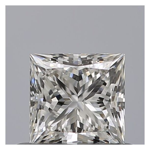 0.51 Carat Natural Diamond, Princess Cut, Color G, Clarity VVS1