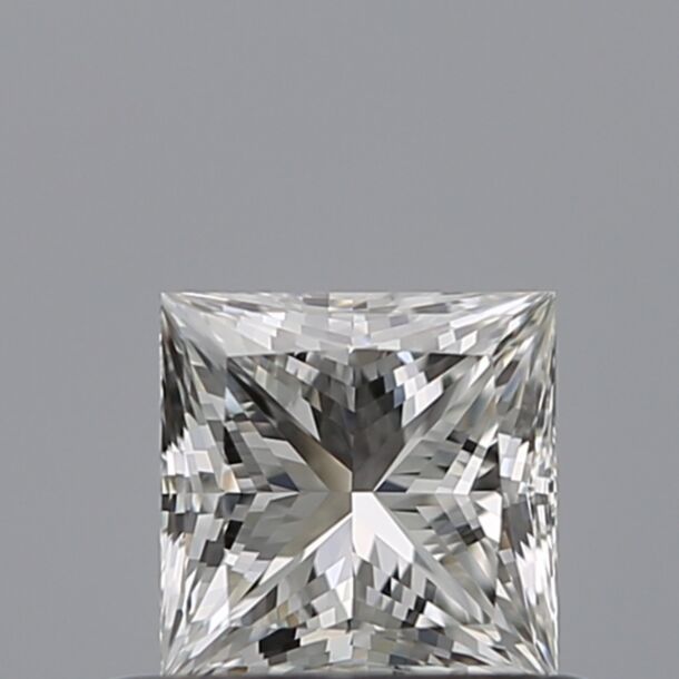 0.5 Carat Natural Diamond, Princess Cut, Color G, Clarity VVS1