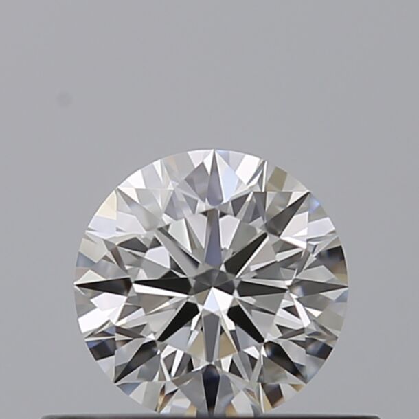 0.4 Carat Natural Diamond, Round Cut, Color D, Clarity VVS1
