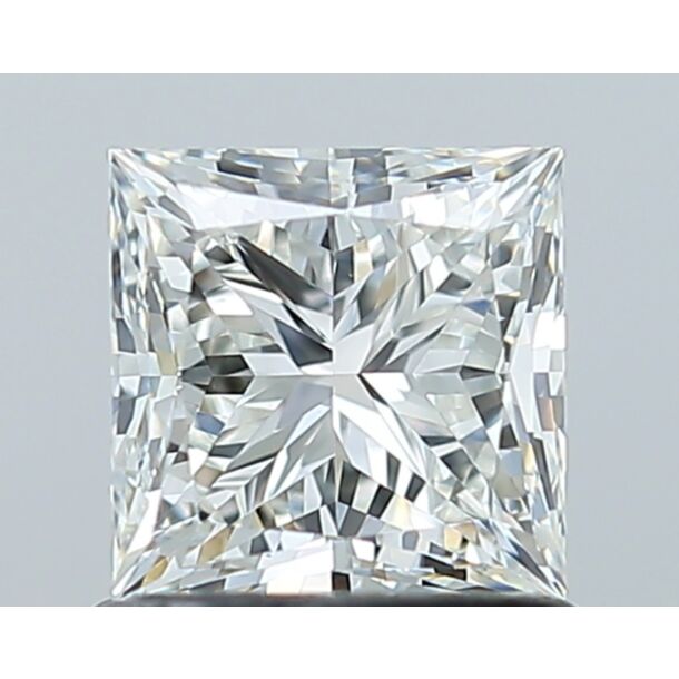 1 Carat Natural Diamond, Princess Cut, Color I, Clarity VS2