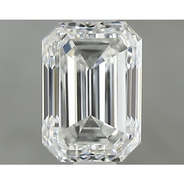 1 Carat Natural Diamond, Emerald Cut, Color F, Clarity VS1