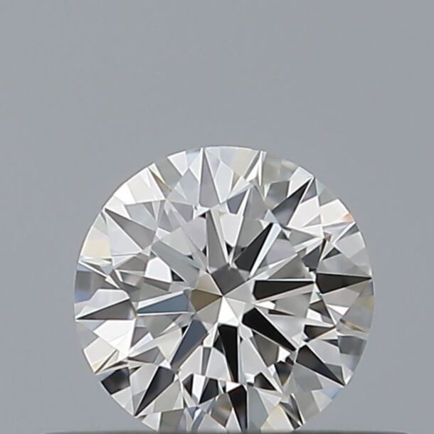 0.3 Carat Natural Diamond, Round Cut, Color D, Clarity IF