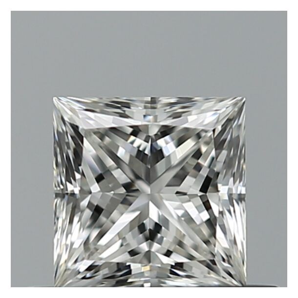 0.57 Carat Natural Diamond, Princess Cut, Color H, Clarity VVS1 0.57 Carat Natural Diamond, Princess Cut, Color H, Clarity VVS1