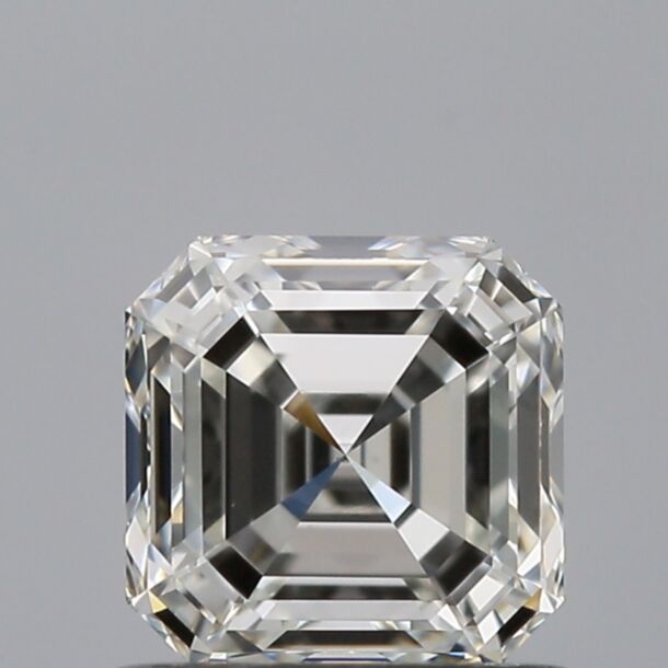 0.8 Carat Natural Diamond, Asscher Cut, Color G, Clarity VS1